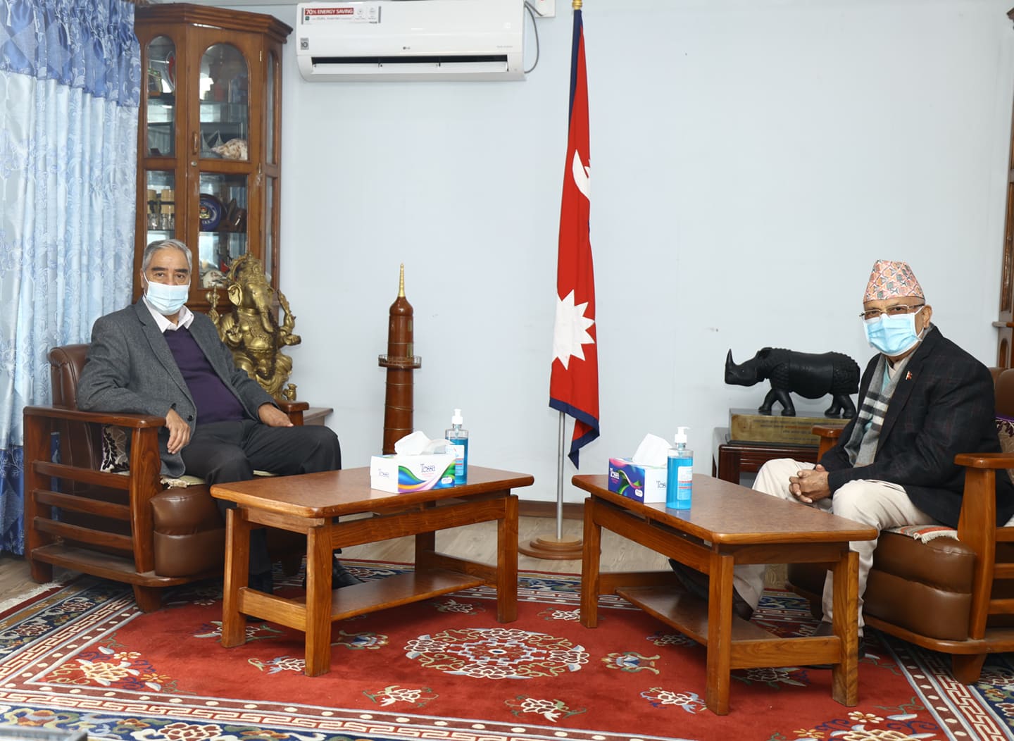 Coalition government jolts after Deuba-Oli meet