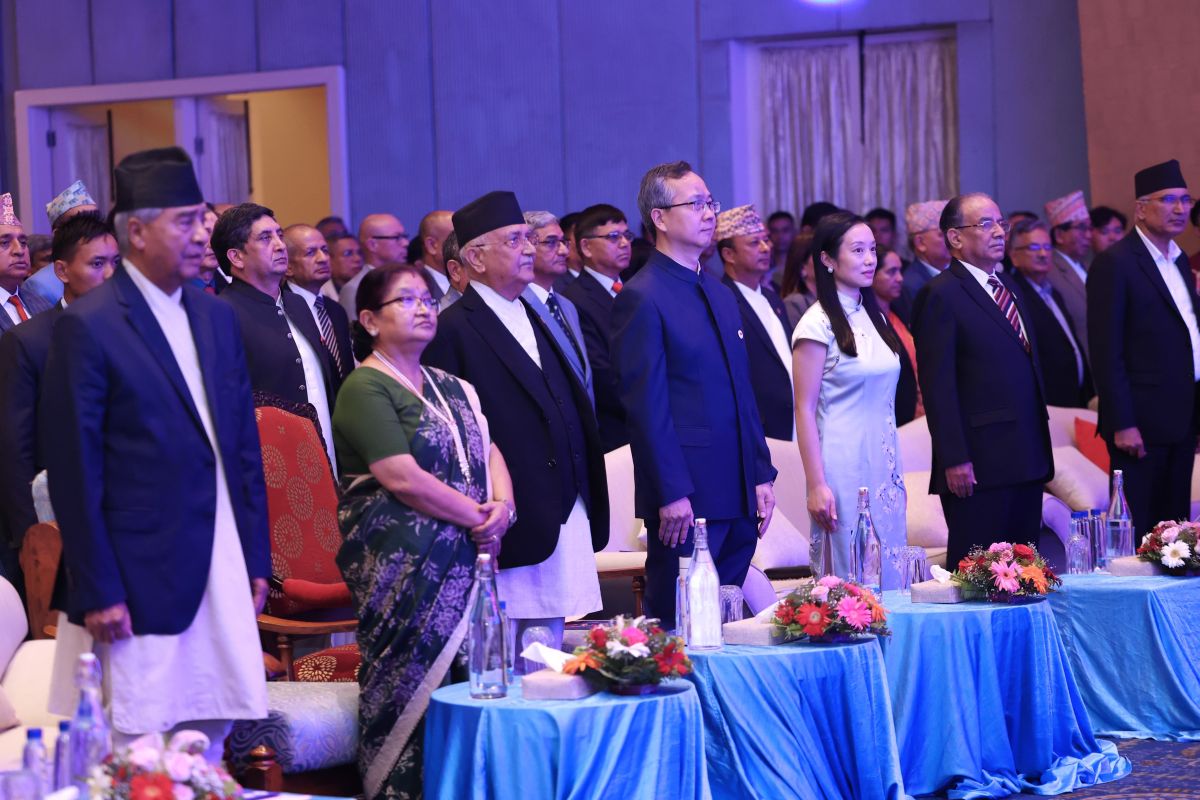 PM Oli attends reception marking 70 years of Nepal-China diplomatic ...
